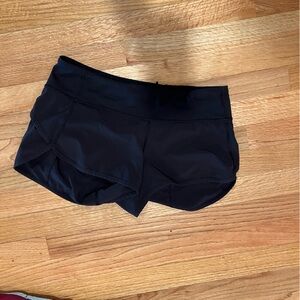 Black Lululemon shorts size 6